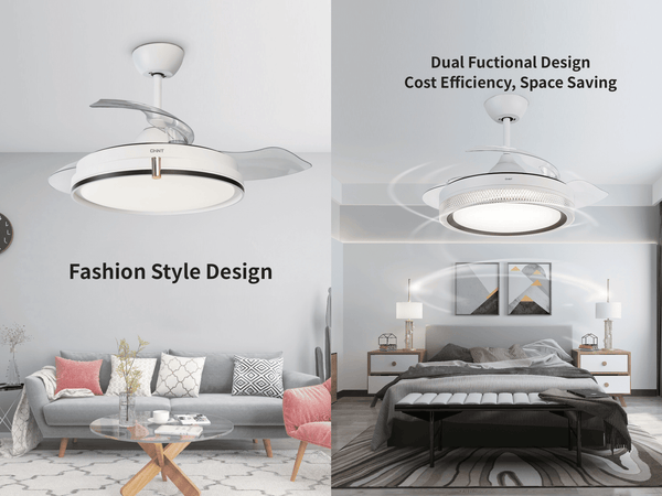 Chint Ceiling Fan CTFL71-6 Black 71W Tricolor