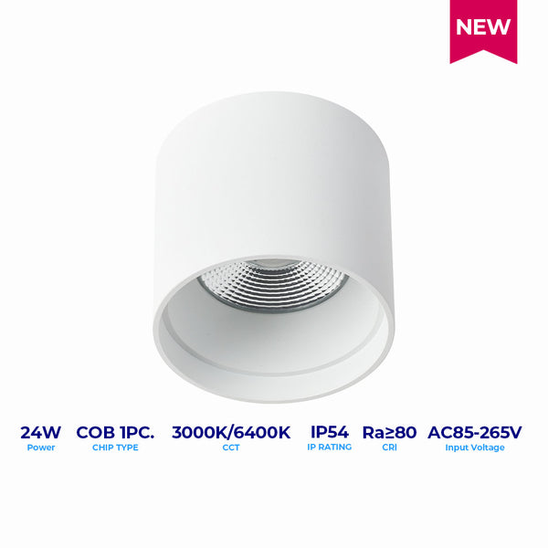 LF LED SURFACE MOUNTED DL KZR130 WARM WHITE