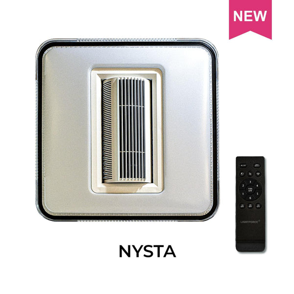 NYSTA Ceiling Fan with LED Light, Remote Control & Voice Command (Aladdin Smart Control)