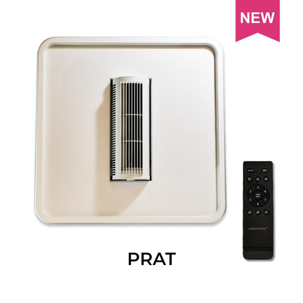 PRAT Ceiling Fan with LED Light, Remote Control & Voice Command (Aladdin Smart Control)