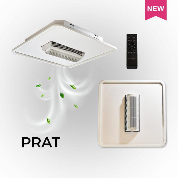 PRAT Ceiling Fan with LED Light, Remote Control & Voice Command (Aladdin Smart Control)