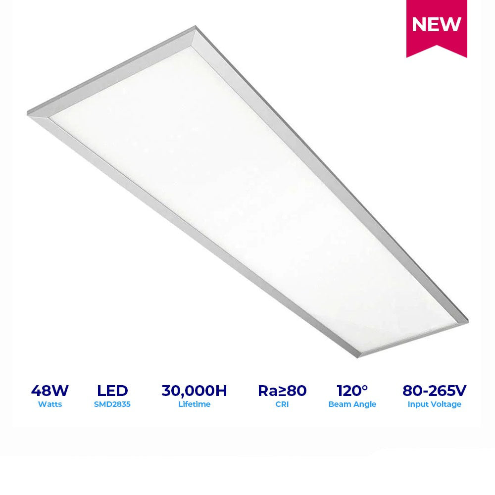 PANEL LED RECTANGULAR 48W 1200X300 6000K LUZ BLANCA – i-Lumina