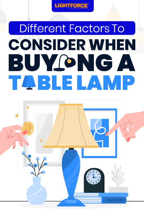 Different Factors to Consider When Buying a Table Lamp