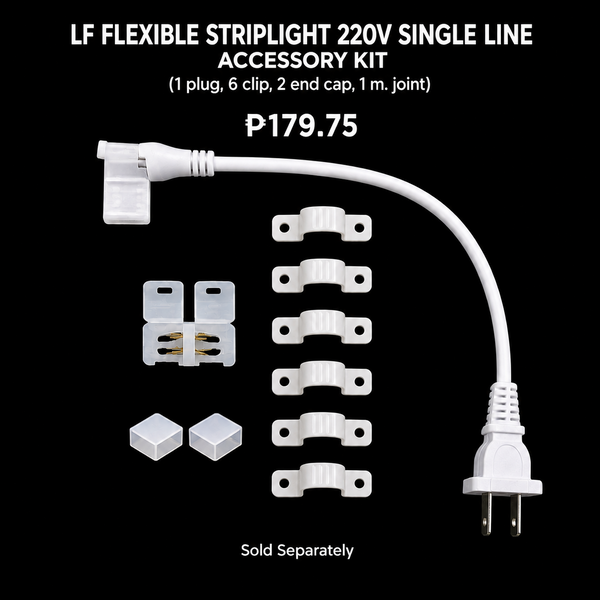 Flexible LED Striplight 220V 9W 8mm IP65 (Single Line, 2835 SMD)