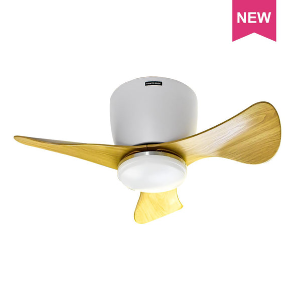Anda Ceiling Fan with LED Light (Tricolor + Remote)