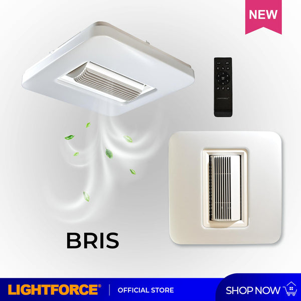 Bris Ceiling Fan with LED Light, Remote Control & Voice Command (Aladdin Smart Control)