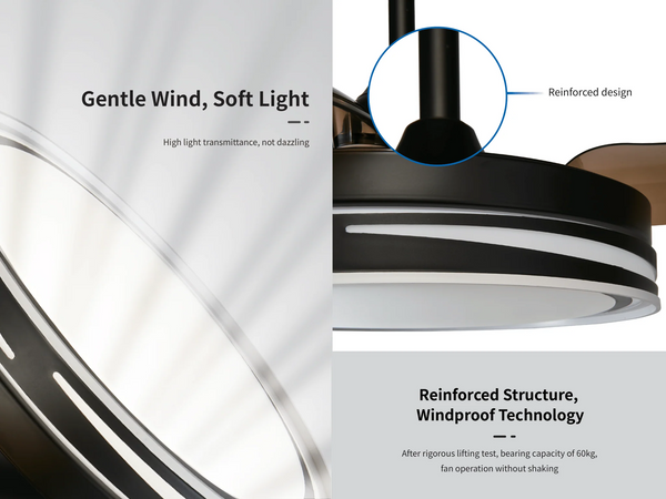 Chint Ceiling Fan CTFL71-4 Champagne 71W Tricolor