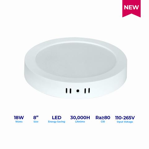 Essential Surface Led Downlight DOB 18W 8" RD
