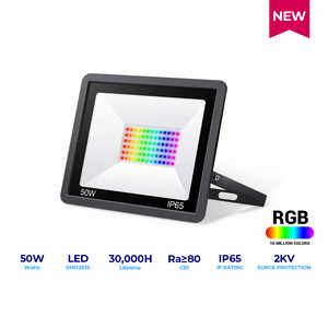 Essential Led DOB Floodlight 50W with RM RGB