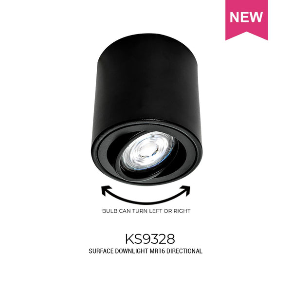 LF PLITE KS-9328 SURFACE DOWNLIGHT MR16 RD DIRECTIONAL