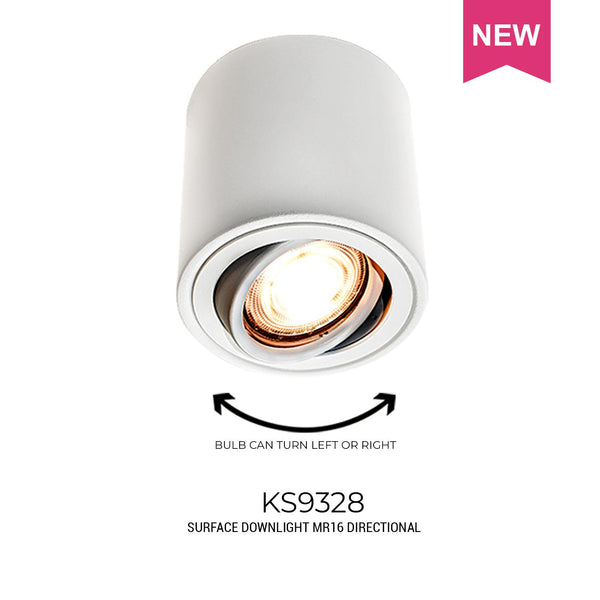 LF PLITE KS-9328 SURFACE DOWNLIGHT MR16 RD DIRECTIONAL