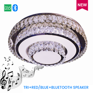 Low Ceiling Lamp 3053-600 RD TRI+RB+MP3 W/ REMOTE