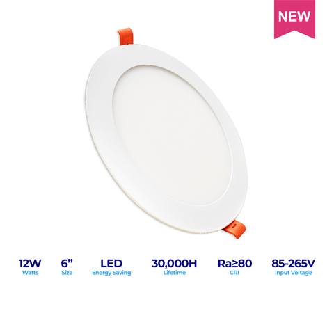 LED Superflat Essential 6" 12W RD Tricolor
