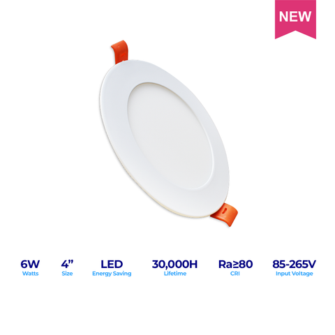 LED Superflat Essential 4" 6W RD Tricolor
