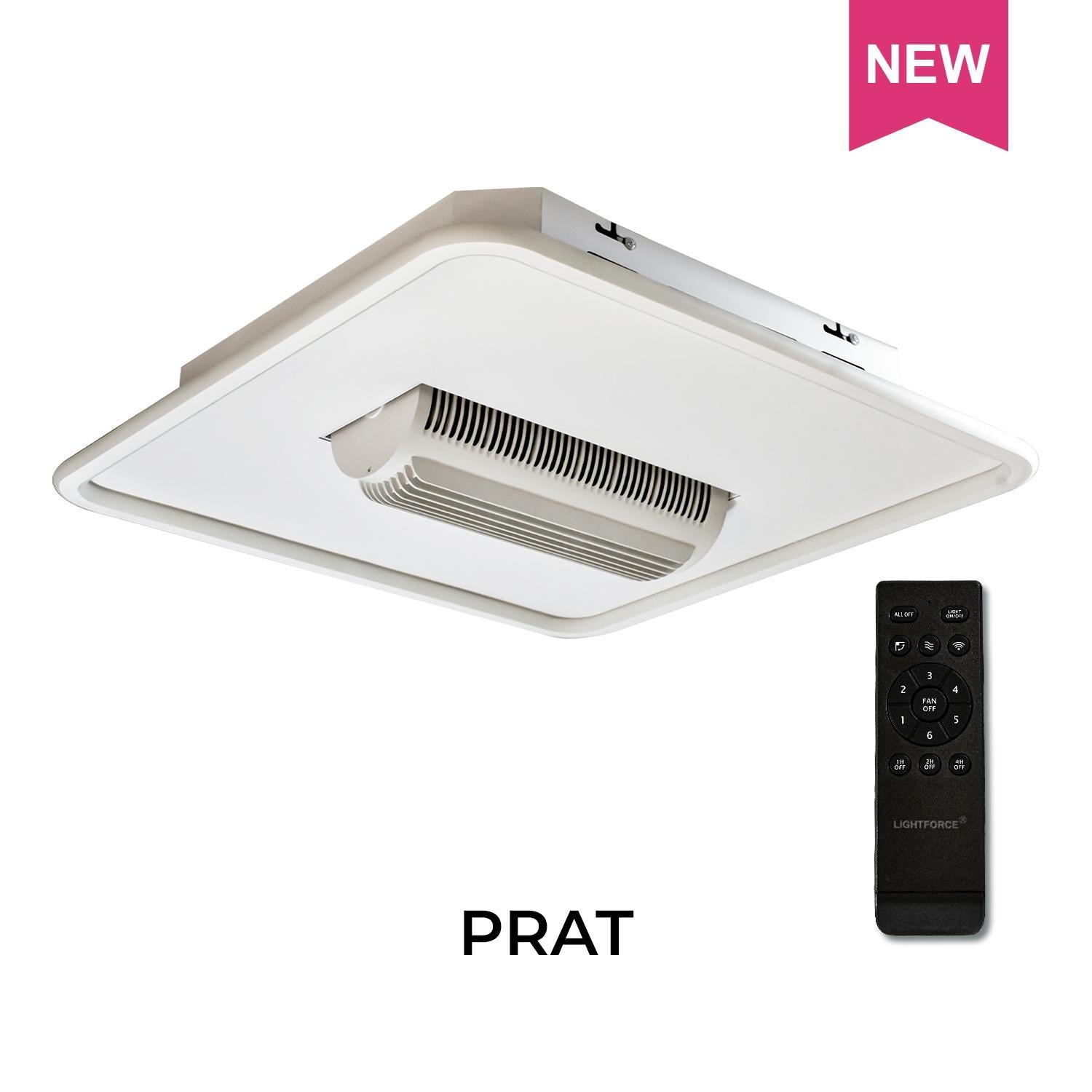 PRAT Ceiling Fan with LED Light, Remote Control & Voice Command (Aladdin Smart Control)