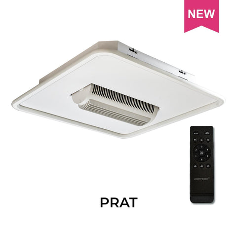 PRAT Ceiling Fan with LED Light, Remote Control & Voice Command (Aladdin Smart Control)