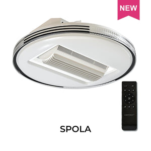 SPOLA Ceiling Fan with LED Light, Remote Control & Voice Command (Aladdin Smart Control)