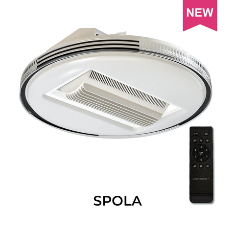 SPOLA Ceiling Fan with LED Light, Remote Control & Voice Command (Aladdin Smart Control)
