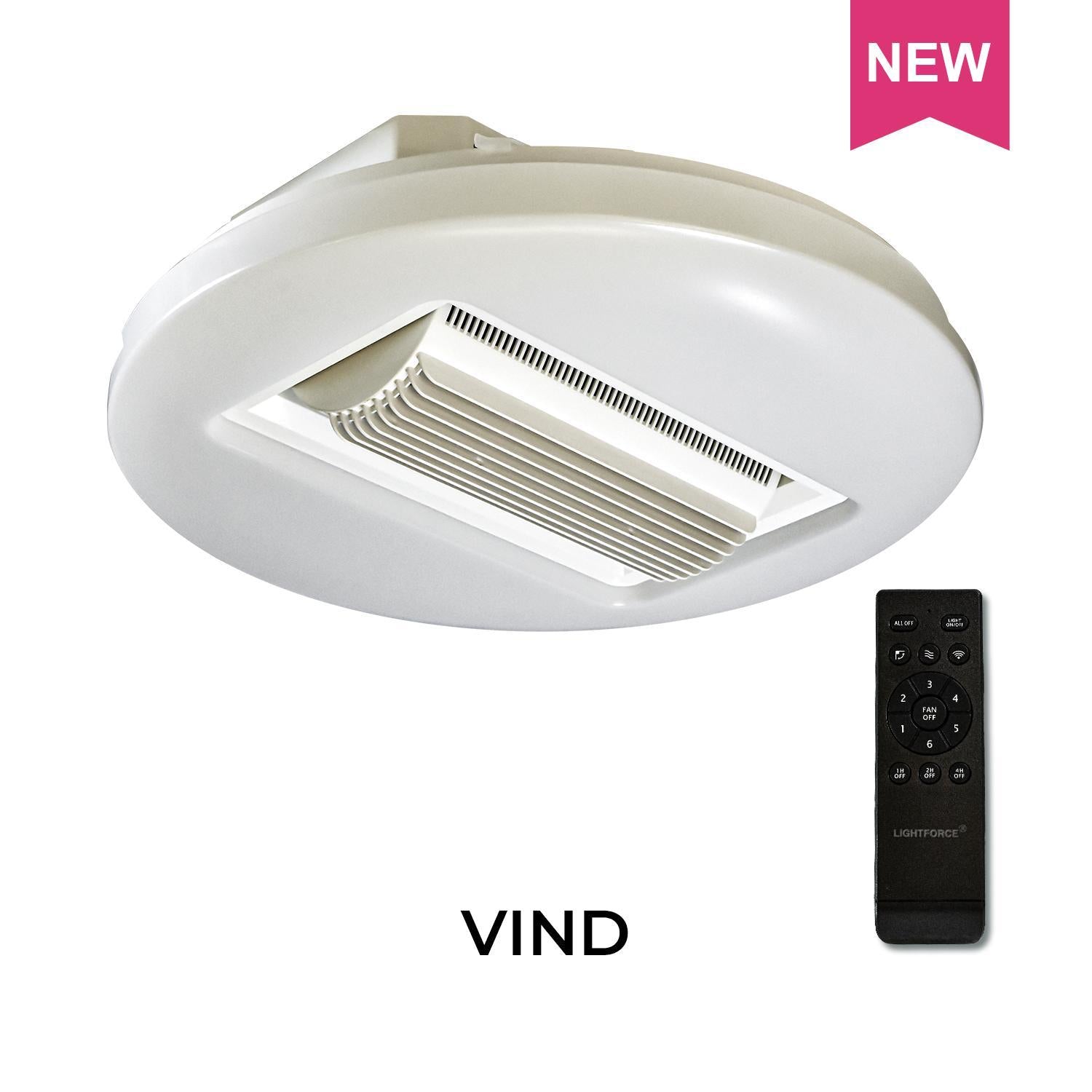 VIND Ceiling Fan with LED Light, Remote Control & Voice Command (Aladdin Smart Control)