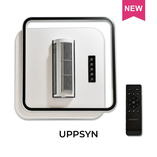 UPPSYN Ceiling Fan with LED Light, Remote Control & Voice Command (Aladdin Smart Control)