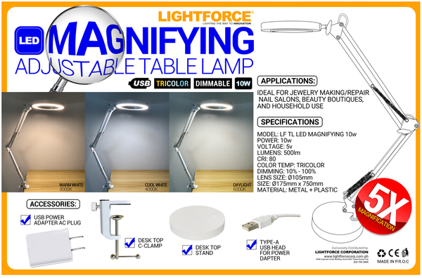 Magnifying Adjustable Lamp