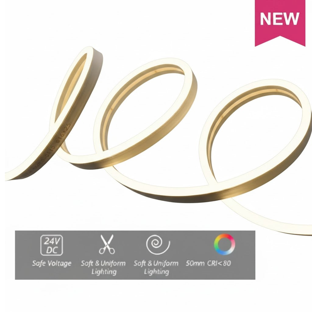 Led Strip Light Simon SIMON LED NEON STRIP 24V 8W/M 10M/ROLL 6*13mm – Lightforce Corporation