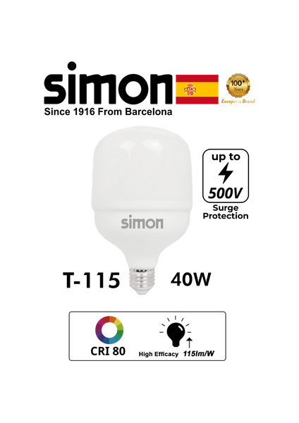 Simon High Powered Bulb Sanabria T115 40W