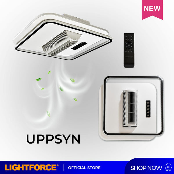 UPPSYN Ceiling Fan with LED Light, Remote Control & Voice Command (Aladdin Smart Control)
