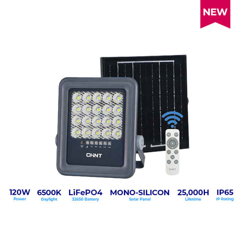 CHINT VENUS SOLAR FLOODLIGHT 120W DAYLIGHT