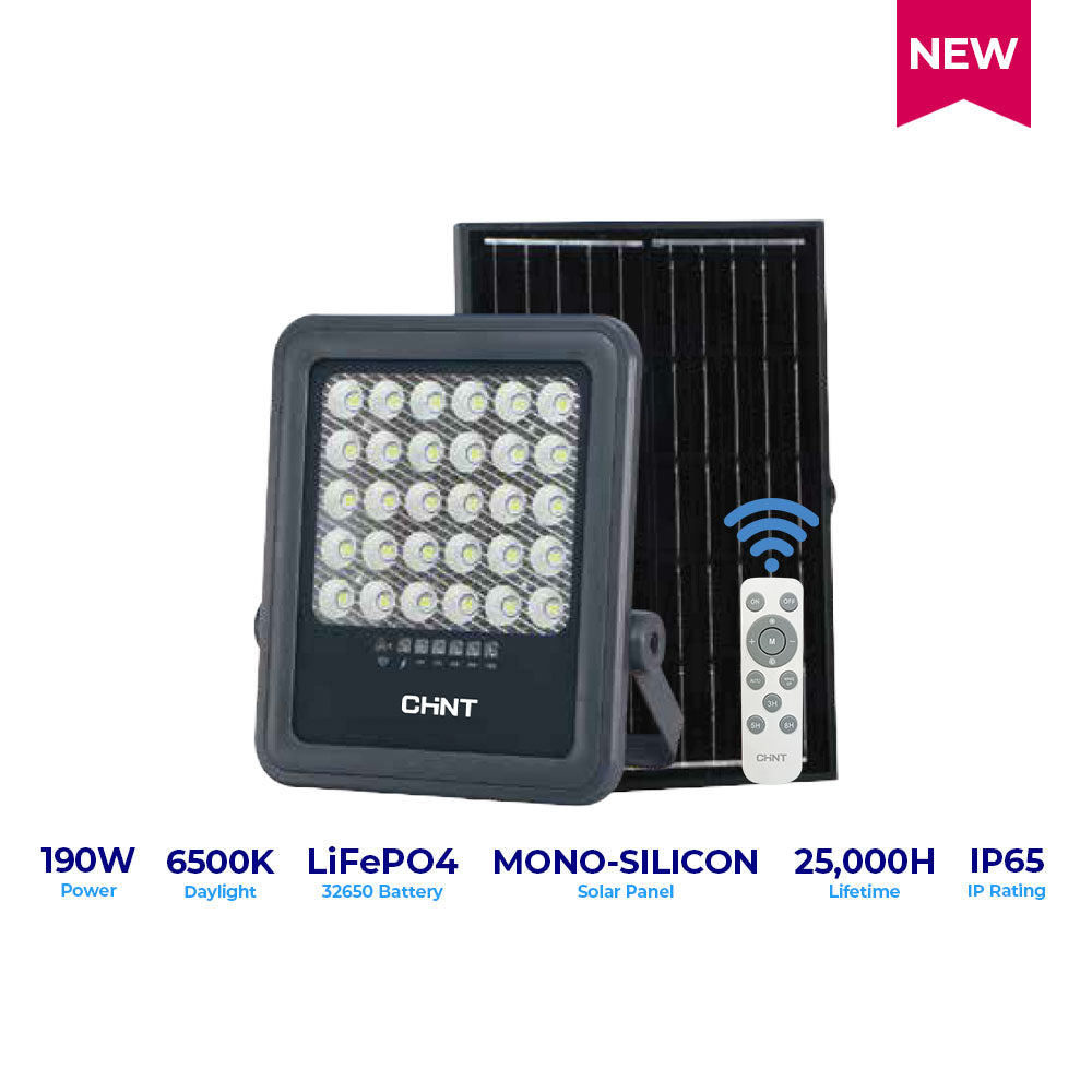 CHINT VENUS SOLAR FLOODLIGHT 190W DAYLIGHT