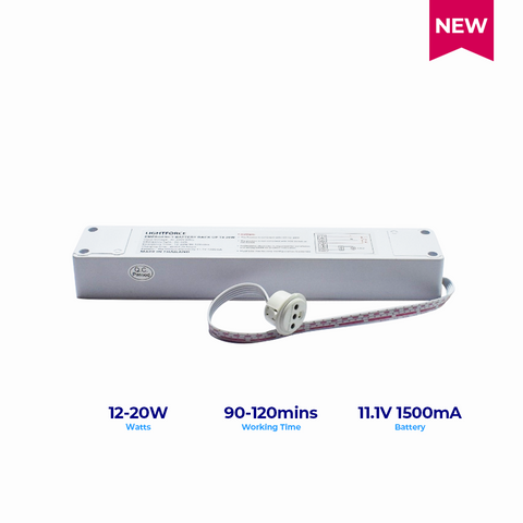 Battery Backup for LED T8 20W with Pilot Lamp