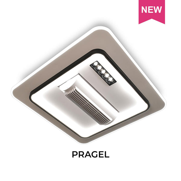 PRAGEL Ceiling Fan with LED Light, Remote Control & Voice Command (Aladdin Smart Control)