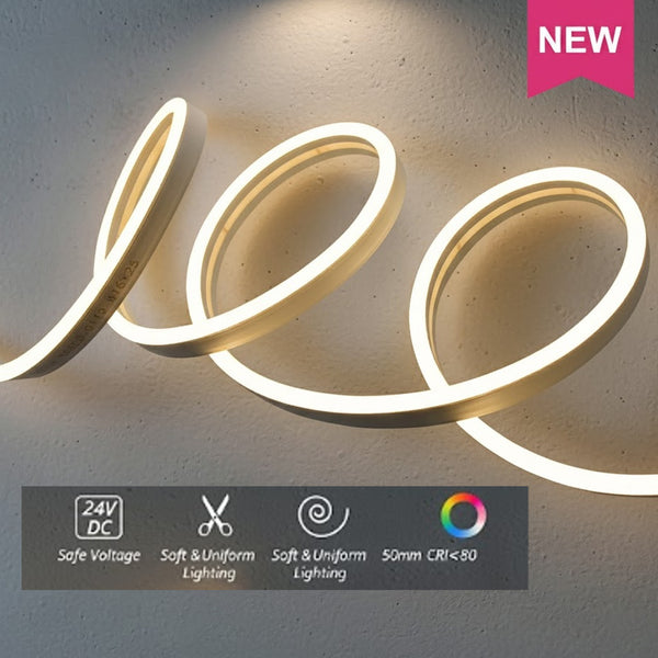 SIMON LED NEON STRIP 24V 8W/M 10M/ROLL 6*13mm