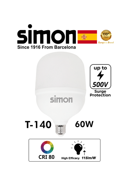 Simon High Powered Bulb Sanabria T140 60W