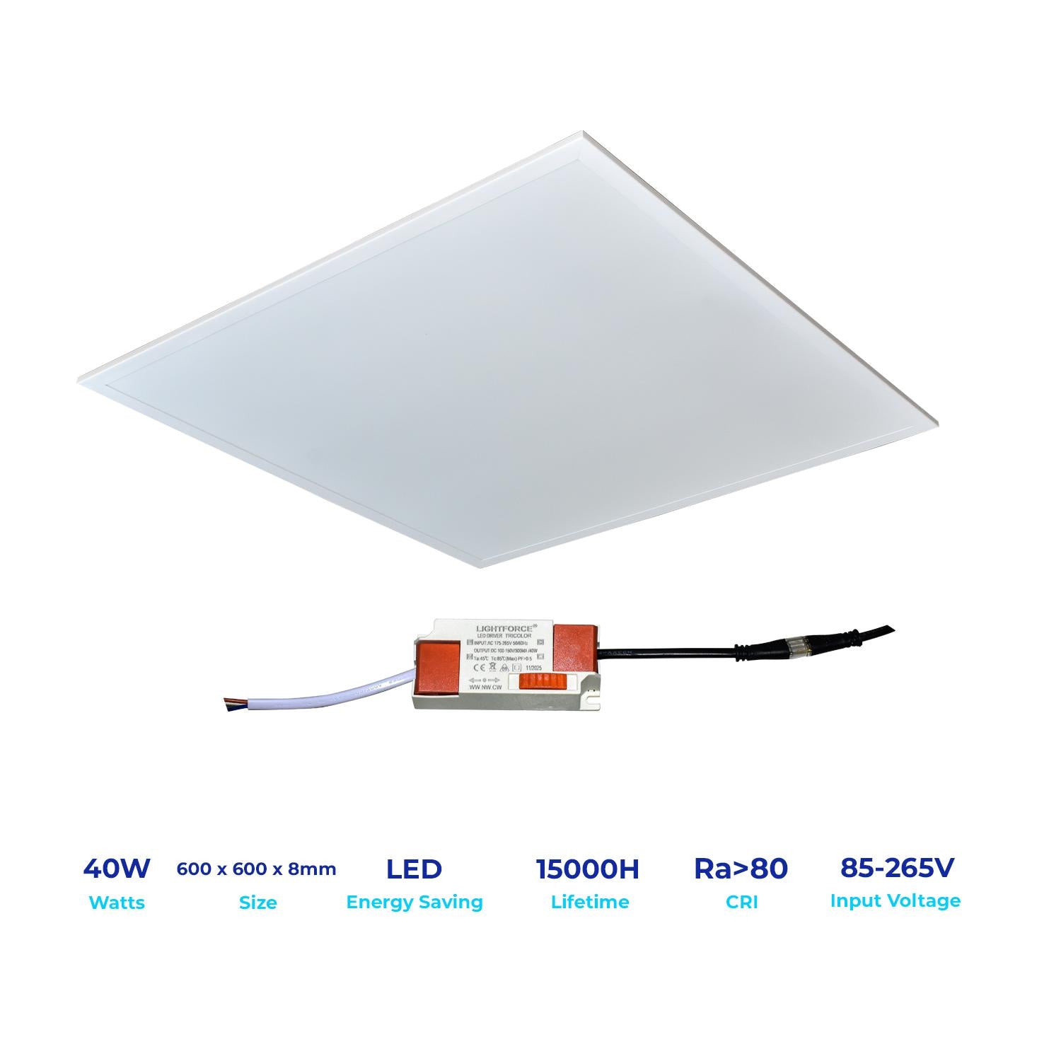Led Panel Light Essential 40W 600X600 Tricolor – Lightforce Corporation
