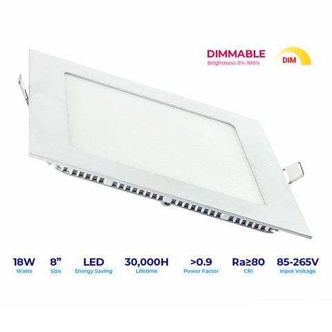 Lightforce Led Ultraslim Dimmable 18W SQ 8 inches 3000k