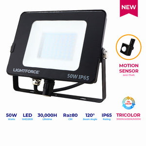 LED Floodlight Tricolor 50W + Motion Sensor
