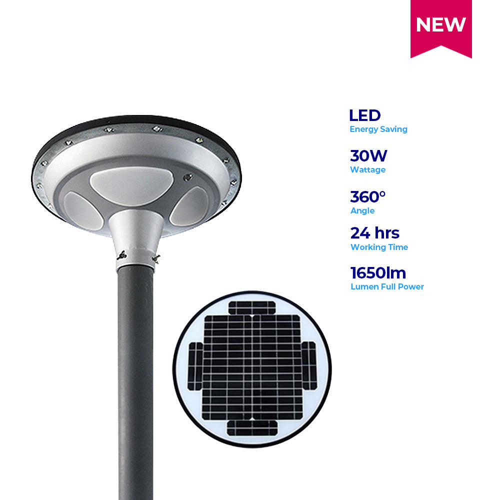 Lightforce Solar Control LED Solar Streetlight UFO 30W – Lightforce Corporation