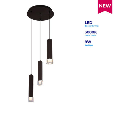 Lightforce Hanging Lamp 1901/3S Led 9W