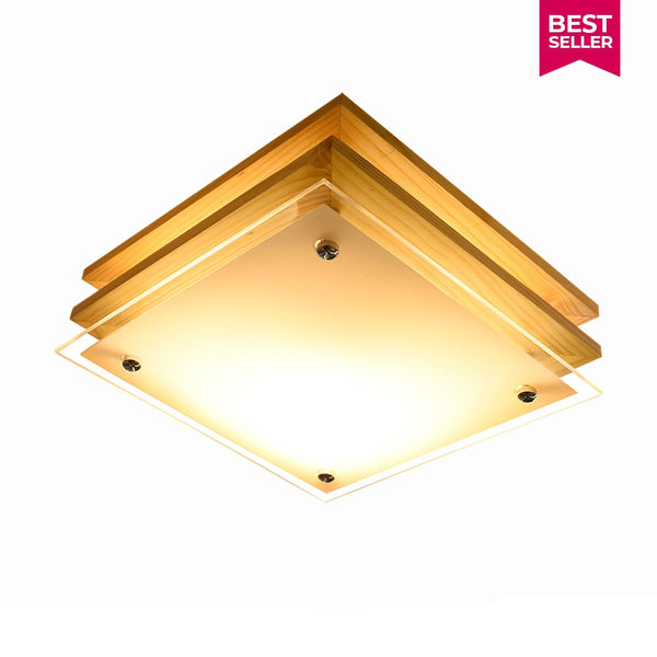 Lightforce Low Ceiling Lamp C3501 210 Pine Wood