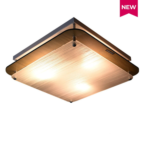 Lightforce Low Ceiling Lamp C5207-3 SQ Wood