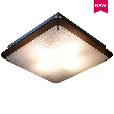 Lightforce Low Ceiling Lamp C5207-4 SQ Darkwood