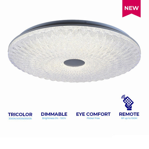 Lightforce Low Ceiling Lamp HFX 0788-350 Tricolor + Dimmable W/ RF REMOTE CONTROL