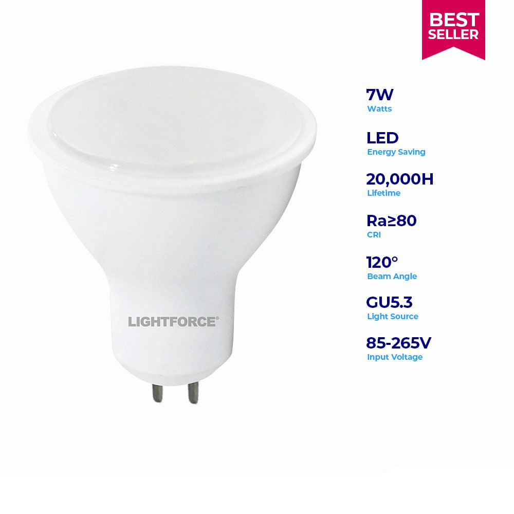 Lightforce Led PCA MR16 7W GU5.3 3000k/4000k/6400k 4000k