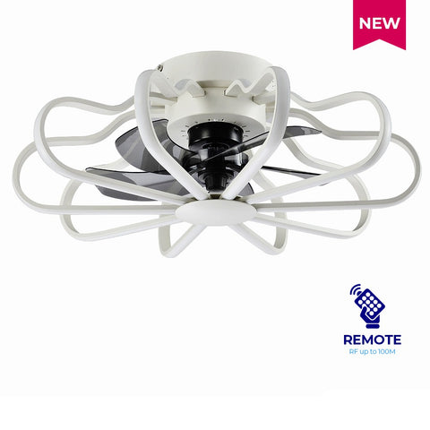 Lightforce AUREA Modern Ceiling Fan with Lightforce Led lights and Radio Frequency Remote Control