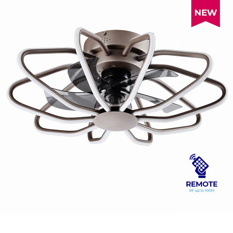 Lightforce ZEPHYR Modern Ceiling Fan with Lightforce Led lights and Radio Frequency Remote Control