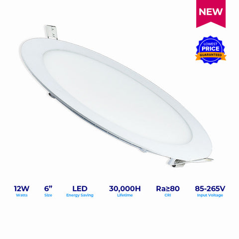 LED Superflat Essential 6" 12W RD