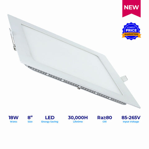 LED Superflat Essential 8" 18W SQ