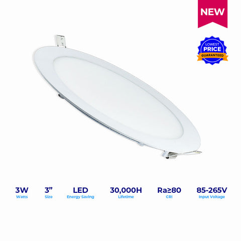 LED Superflat Essential 3" 3W RD