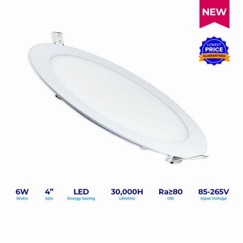LED Superflat Essential 4" 6W RD